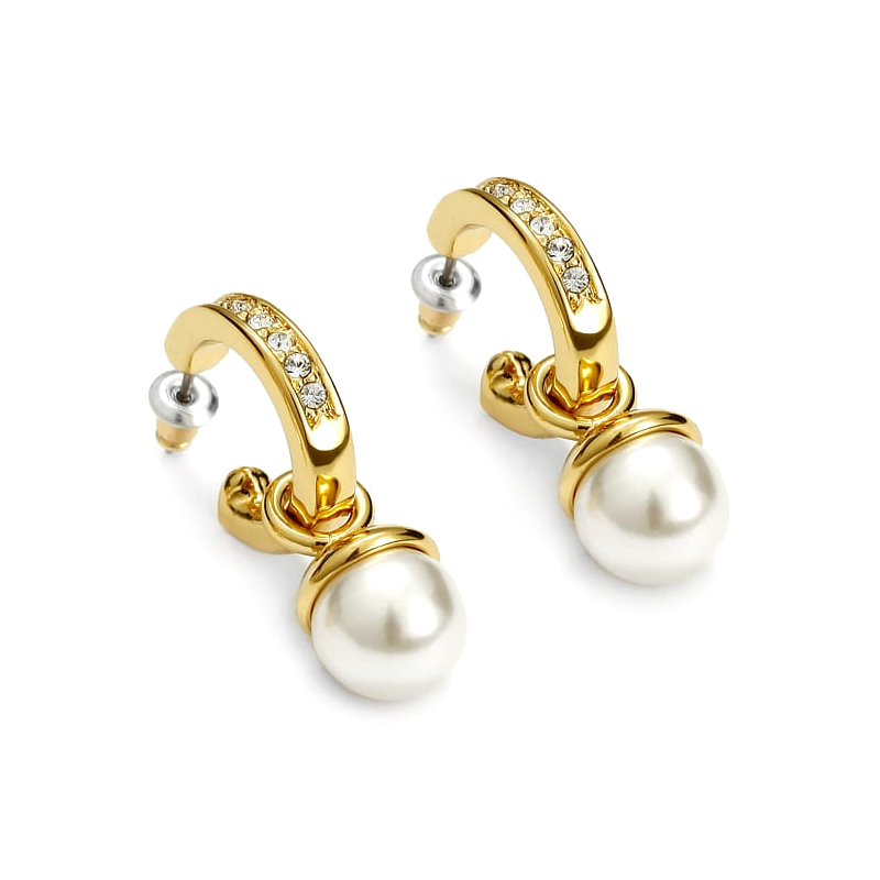 Kolczyki eleganckie z perłą